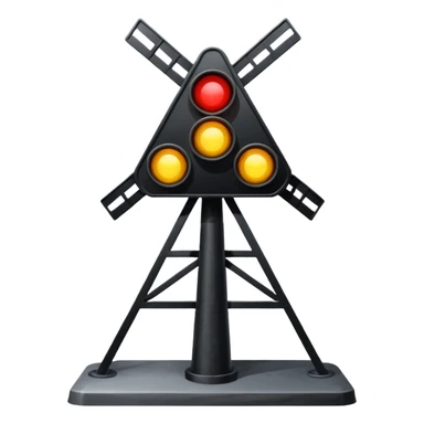 Railroad crossing light sticker