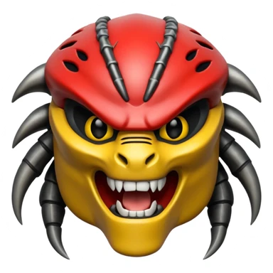 smiling predator from movie predator sticker