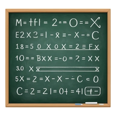 math formula on a chalkboard sticker