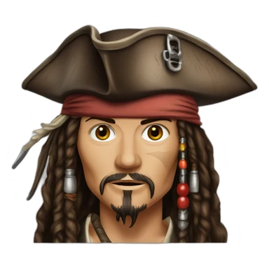 Johnny Depp Jack Sparrow sticker