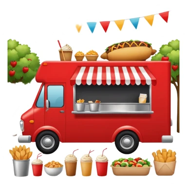 Festival Food Truck red sticker