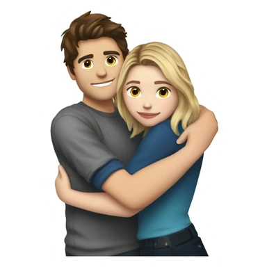 Emoji Chloe grace moretz hugging elrubiusomg sticker