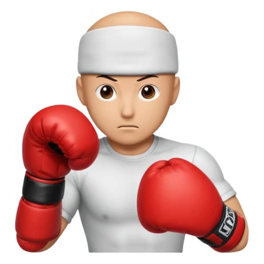 Saitama red hand punch with a boxing glove sticker