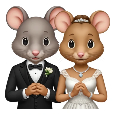 rat husband wife sticker