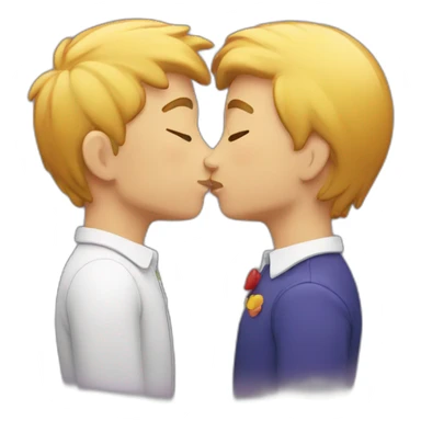 Gay kiss sticker