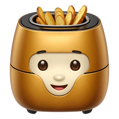 air fryer potatoes, simple and cute sticker