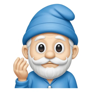 grandfather smurf  sticker