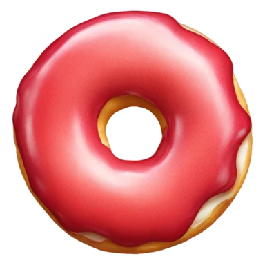 one doughnut with red glaze sticker