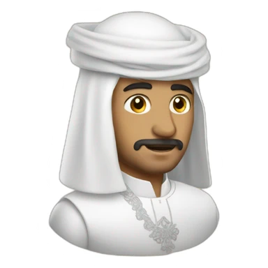 Man wearing omani musar and white dress sticker