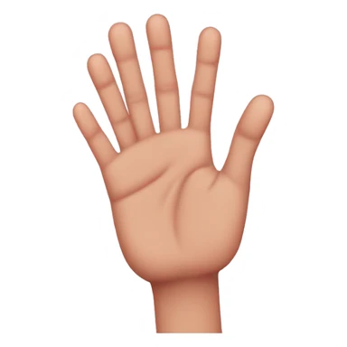 Two hands ten fingers pinkie finger down sticker