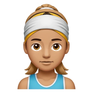Athleteemoji wear headband sticker
