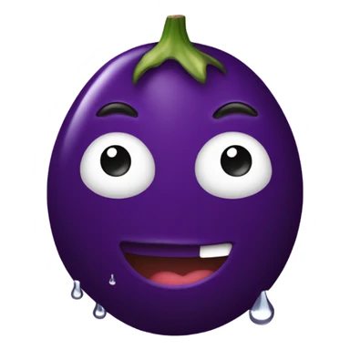 Aubergine sous la douche sticker