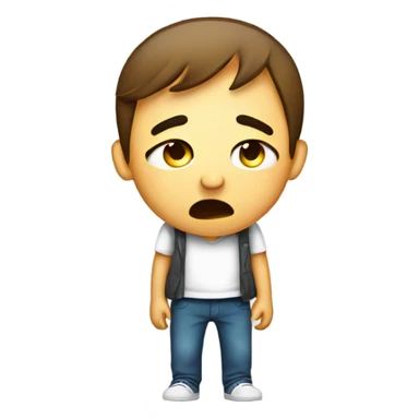 Cries in Back pain sticker