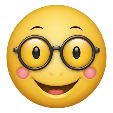 a smilie with four eyes sticker