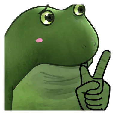 pink pinky finger  sticker