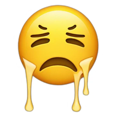 Real emoji crying face with tears  sticker