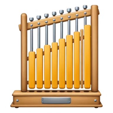 wooden glockenspiel instrument sticker