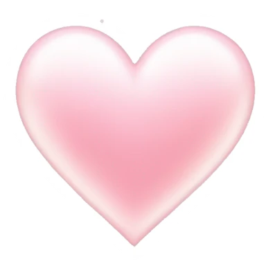 Light pink heart with sparkles  sticker