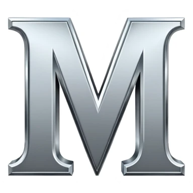 the letters M + v  sticker