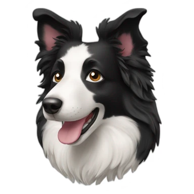 happy-bordercollie-tilted-head sticker