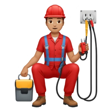 full bady red electrshn relaxing  sticker