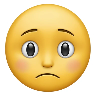 sad face emoji, classic style sticker