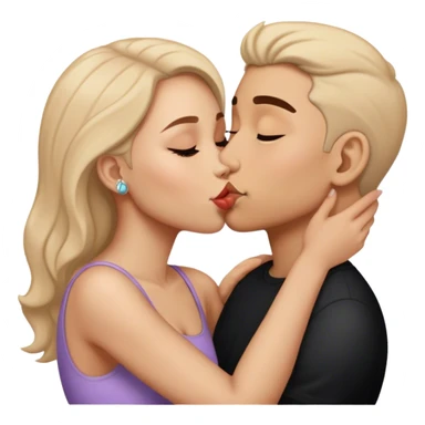 Kissing my girlfriend  sticker