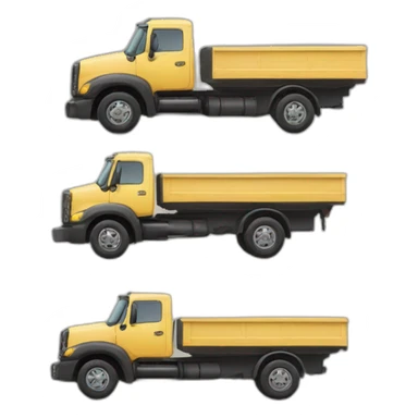 voiture sur un camion sticker