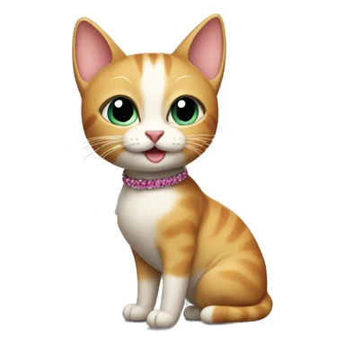 Cat wearing high heels sticker