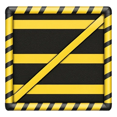 Driveway caution taped sticker