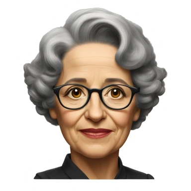 portrait of hannah arendt without glasses sticker