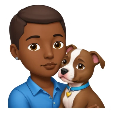 Gay Mexican kissing a puppy putbull sticker
