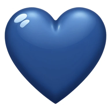 Navy blue heart sticker