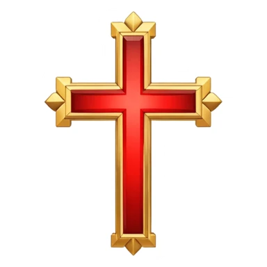 It will be a cross in the middle and four little crosses in between the big cross in the middle and add some colours to it that matches with the flag of the kingdom of jerusalem sticker