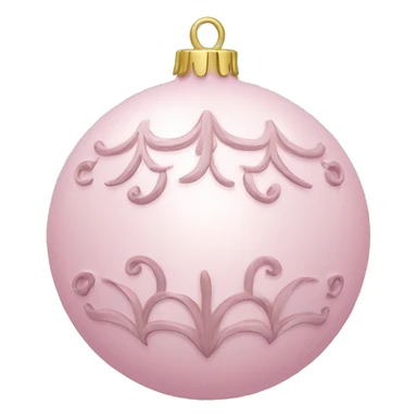 Light pink ornament  sticker