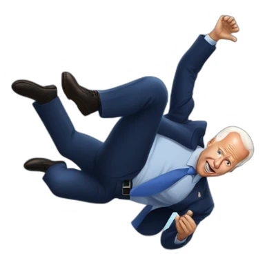 Joe biden falling sticker