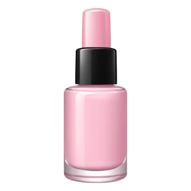 light pink nail polish bottle sticker