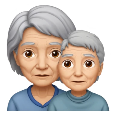 lo mismo que estas haciendo solo coloca alado de la abuela un hombre joven  sticker
