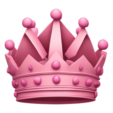 Pink money crown sticker