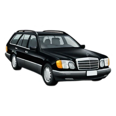 black 1995 mercedes benz e320 wagon sticker