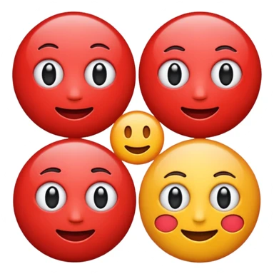 I want an emoji of the word "AI" in red writing sticker