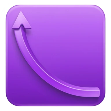 curve going up increasing sticker