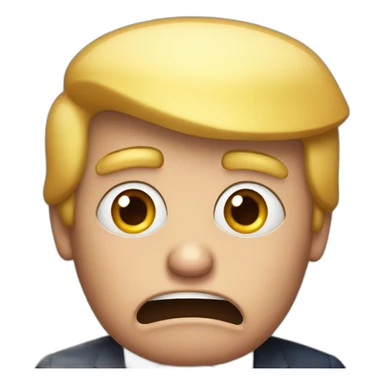 Shocked Donald trump sticker