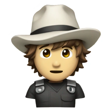 scott pilgrim in a pilgrim hat sticker