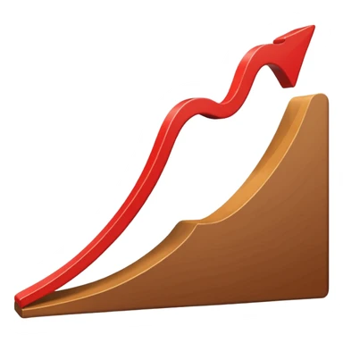 boomerang on a chart as the line growing sticker