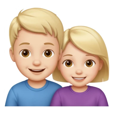 boy and girl babies sticker