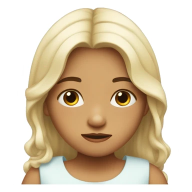 una niña durmiendo  sticker