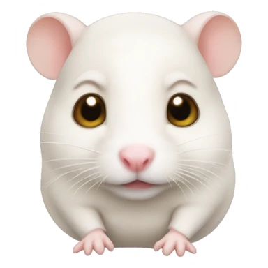bald hamster  sticker