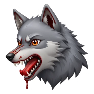 Alpha wolf eating dog sticker