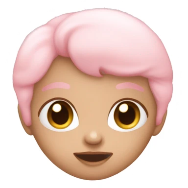 light baby pink heart sticker